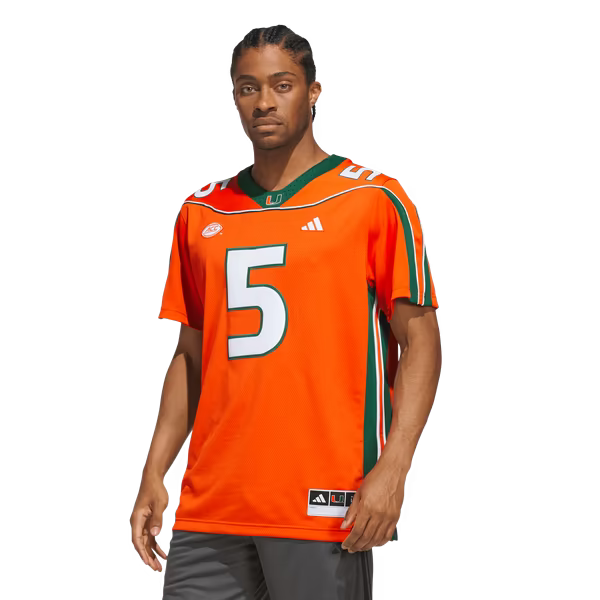 Andre Johnson Miami Hurricanes Soccer Intl Home It's Back Premier Jersey - Orange