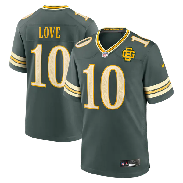Soccer Intl Love Green Bay Packers Soccer Intl 2026 Rivalries Collection Game Jersey - Green