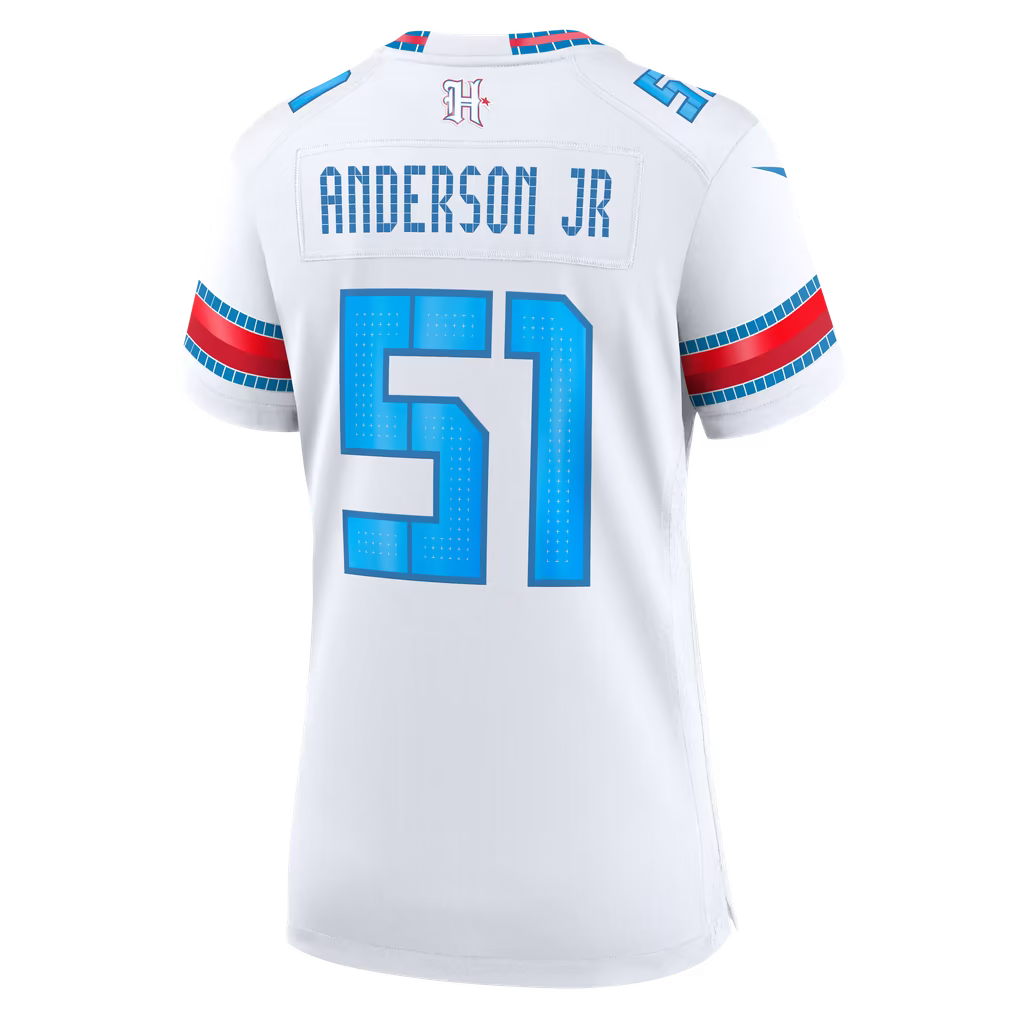 Will Anderson Jr. Houston Texans Soccer Intl Women's 2026 Rivalries Collection Game Jersey - White