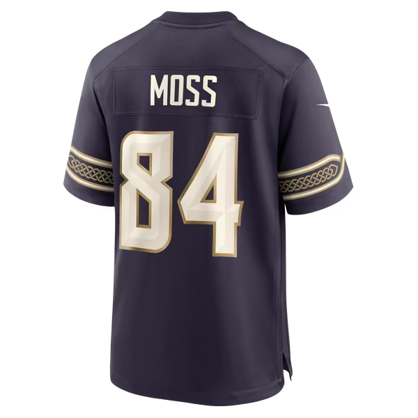 Randy Moss Minnesota Vikings Soccer Intl 2026 Rivalries Collection Game Jersey - Purple