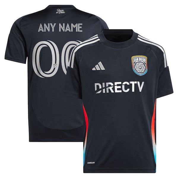 Adidas San Diego FC Youth 2025 State of Flow Replica Custom Jersey Navy