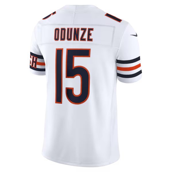 Rome Odunze Chicago Bears Soccer Intl Vapor F.U.S.E. Stitched Limited Jersey - White