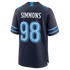 Jeffery Simmons Tennessee Titans Soccer Intl 2026 Rivalries Collection Game Jersey - Navy