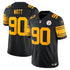 T.J. Watt Pittsburgh Steelers Soccer Intl Alternate Vapor F.U.S.E. Stitched Limited Jersey - Black