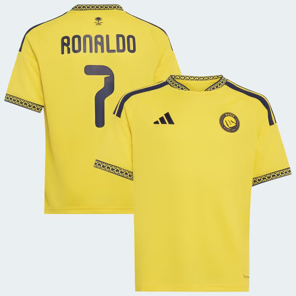 Cristiano Ronaldo Al-Nassr FC Soccer Intl Youth 2026/27 Home Replica Jersey - Yellow