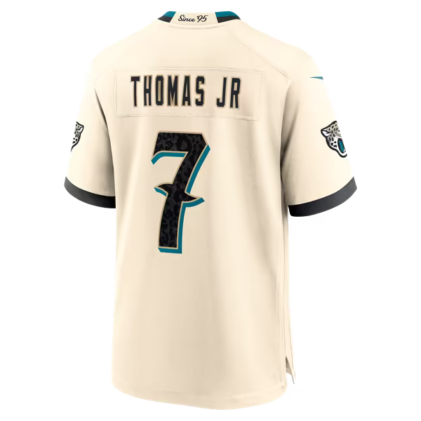Brian Thomas Jr. Jacksonville Jaguars Soccer Intl 2026 Rivalries Collection Game Jersey - Natural