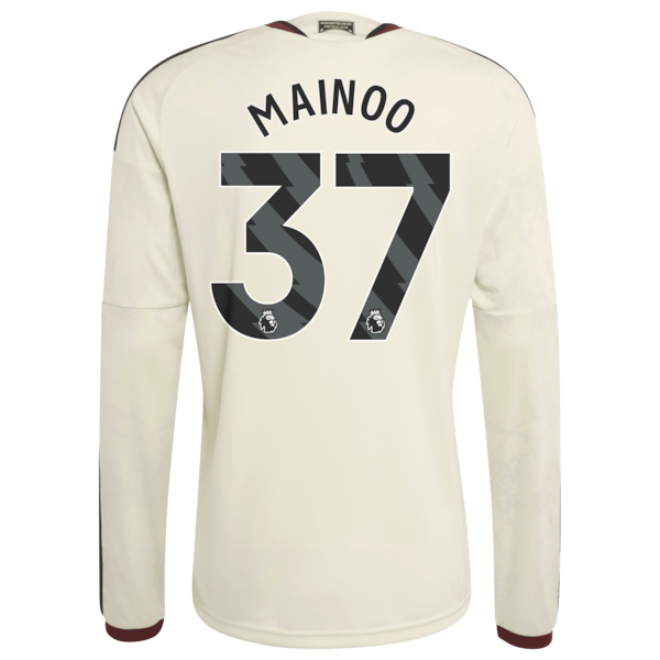 Kobbie Mainoo Manchester United Soccer Intl 2026/27 Third Replica Long Sleeve Jersey - Cream