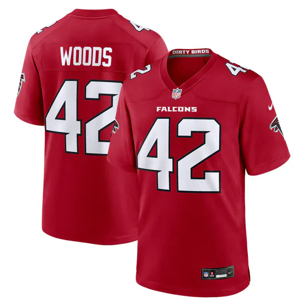 Josh Woods Atlanta Falcons Soccer Intl Team Game Jersey - Red