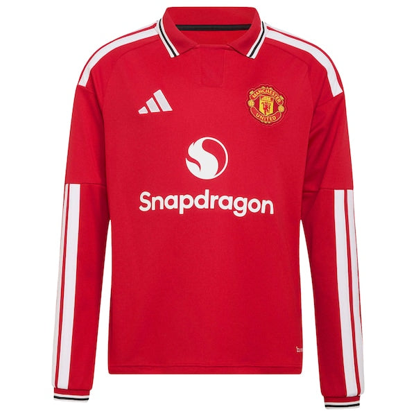 Soccer Intl Kobbie Mainoo Manchester United 2026/27 Home Replica Long Sleeve Jersey Red