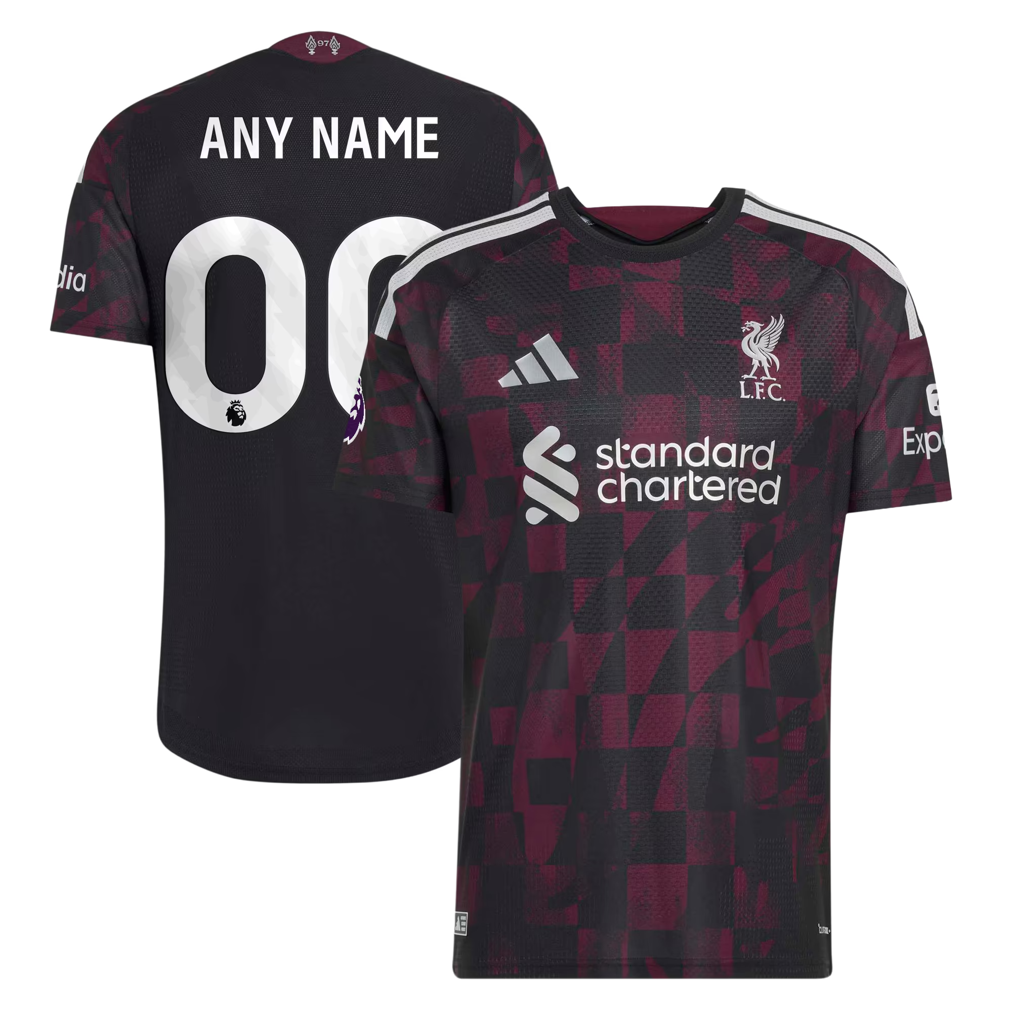 Liverpool Soccer Intl 2026/27 Third On-Field Authentic Custom Jersey - Black