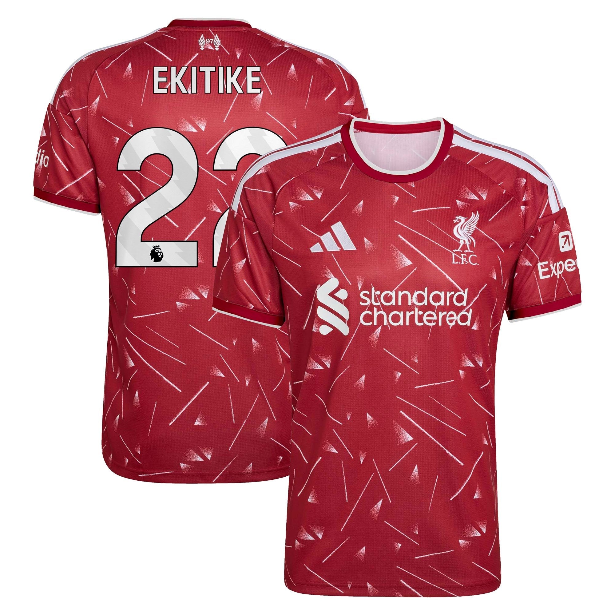 Hugo Ekitike Liverpool Soccer Intl 2026/27 Away Replica Jersey - White