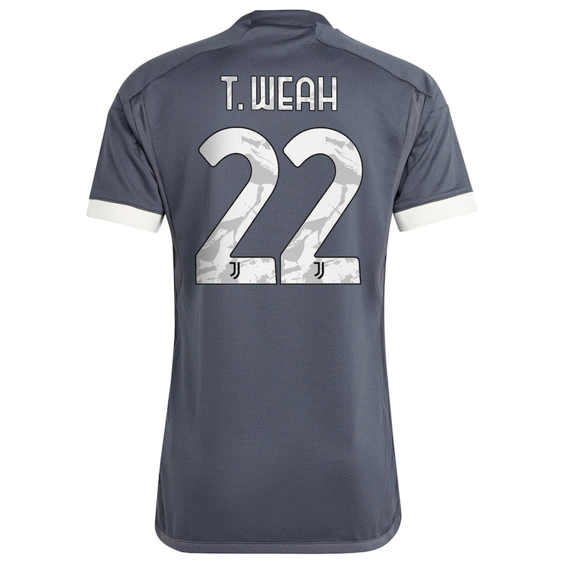 Timothy Weah Juventus  2023/24 Third  Player Jersey - Gray