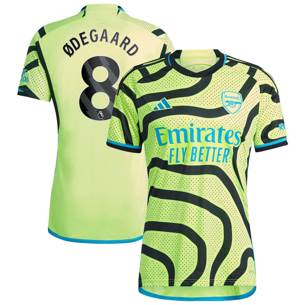 Martin Odegaard Arsenal  2023/24 Away Player Jersey - Yellow