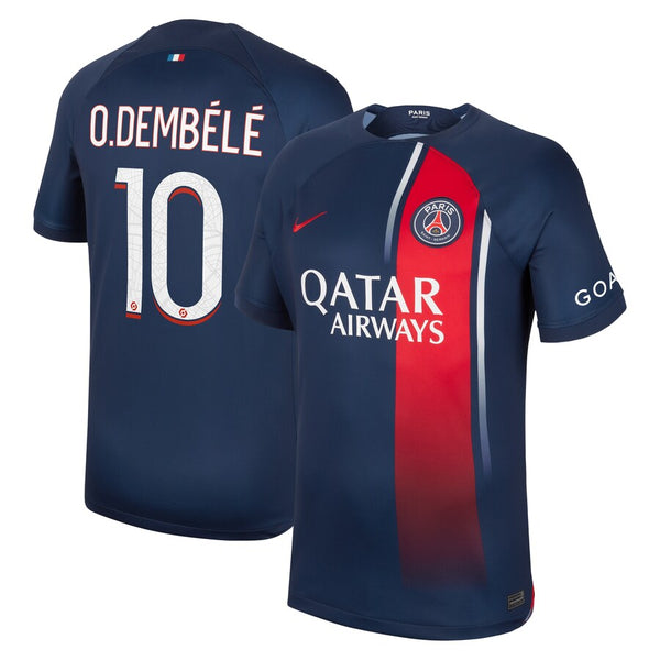 Ousmane Dembélé Paris Saint-Germain  2023/24 Home Stadium Player Jersey - Navy