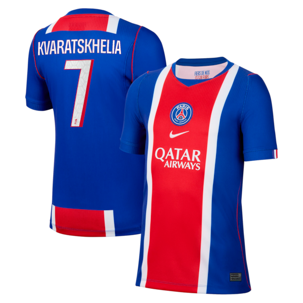 Soccer Intl Khvicha Kvaratskhelia Paris Saint-Germain 2026/27 Home Stadium Replica Jersey Blue
