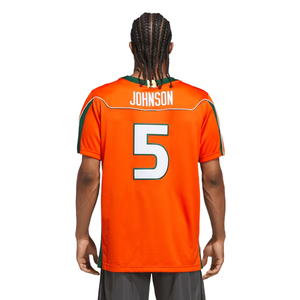 Andre Johnson Miami Hurricanes Soccer Intl Home It's Back Premier Jersey - Orange
