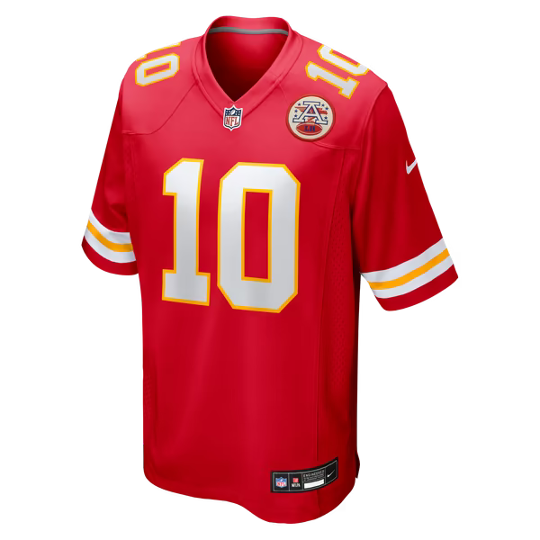 Emmett Johnson Kansas City Chiefs Soccer Intl Team Game Jersey - Red
