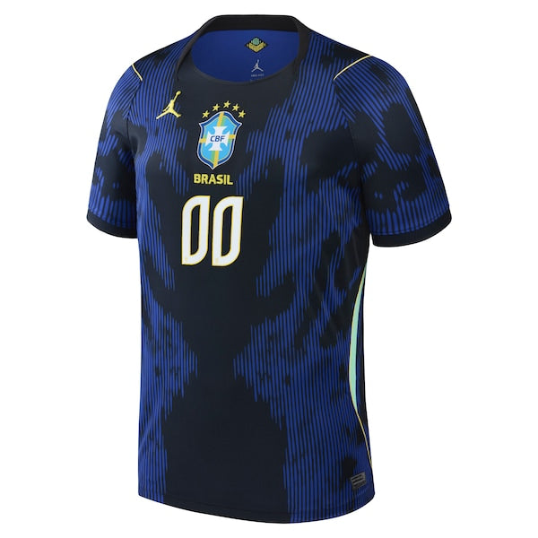 Soccer Intl Brand Brazil National Team 2026 Away Stadium Replica Custom Jersey Blue