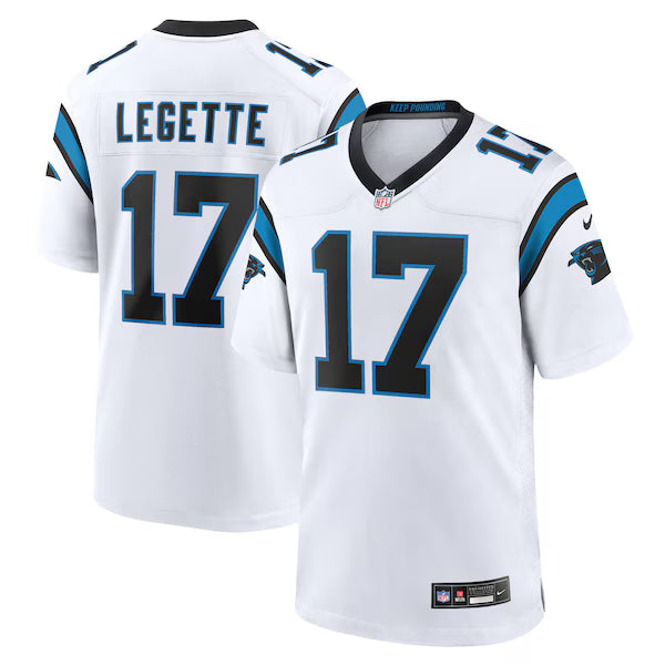 Soccer Intl Xavier Legette Carolina Panthers Game Jersey White