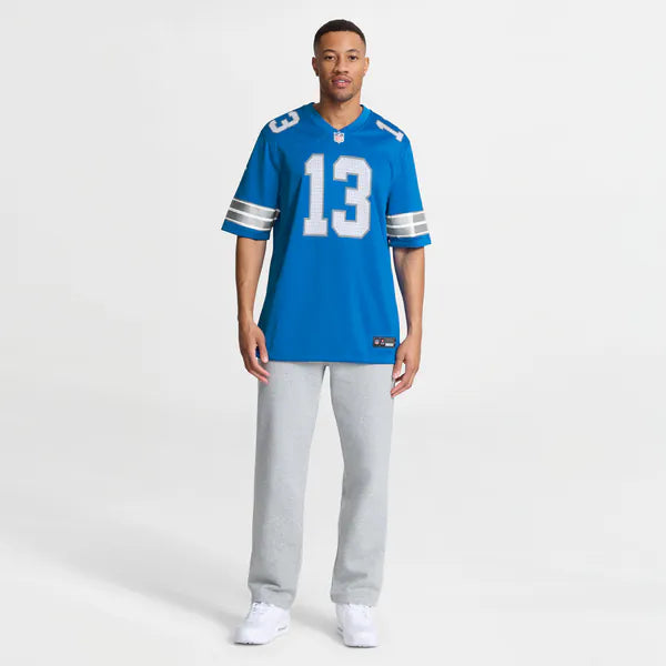 Jackson Meeks Detroit Lions Soccer Intl Team Game Jersey - Blue