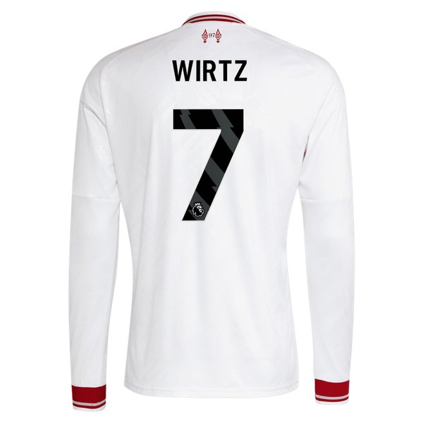 Florian Wirtz Liverpool Soccer Intl 2026/27 Away Replica Long Sleeve Jersey - White
