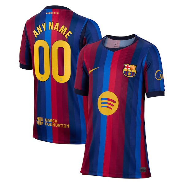 Soccer Intl Barcelona 2026/27 Home Stadium Replica Custom Youth Jersey Red