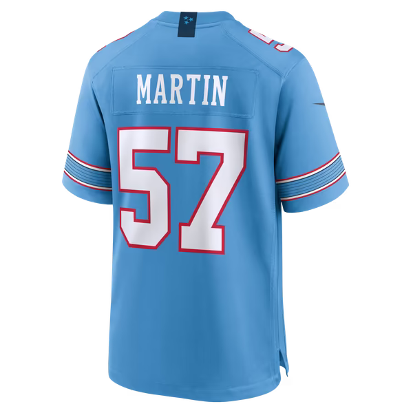 Jake Martin Tennessee Titans Soccer Intl Team Game Jersey - Light Blue