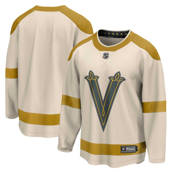 Vegas Golden Knights Fanatics Branded 2024 NHL Winter Classic Breakaway Jersey - Cream