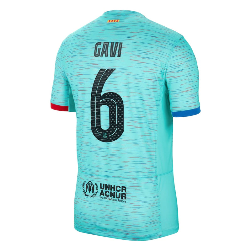 Gavi Barcelona  2023/24 Third Jersey - Aqua