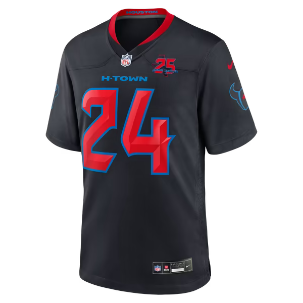 Derek Stingley Jr. Houston Texans Soccer Intl Alternate 2 25th Season Game Jersey - Navy