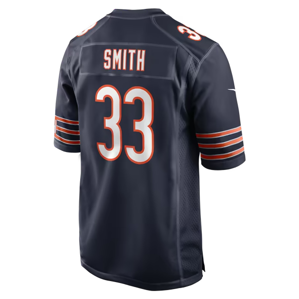 Keidron Smith Chicago Bears Soccer Intl Team Game Jersey - Navy
