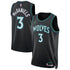 Jaden McDaniels Minnesota Timberwolves Soccer Intl Brand Unisex Swingman Jersey - Statement Edition - Black