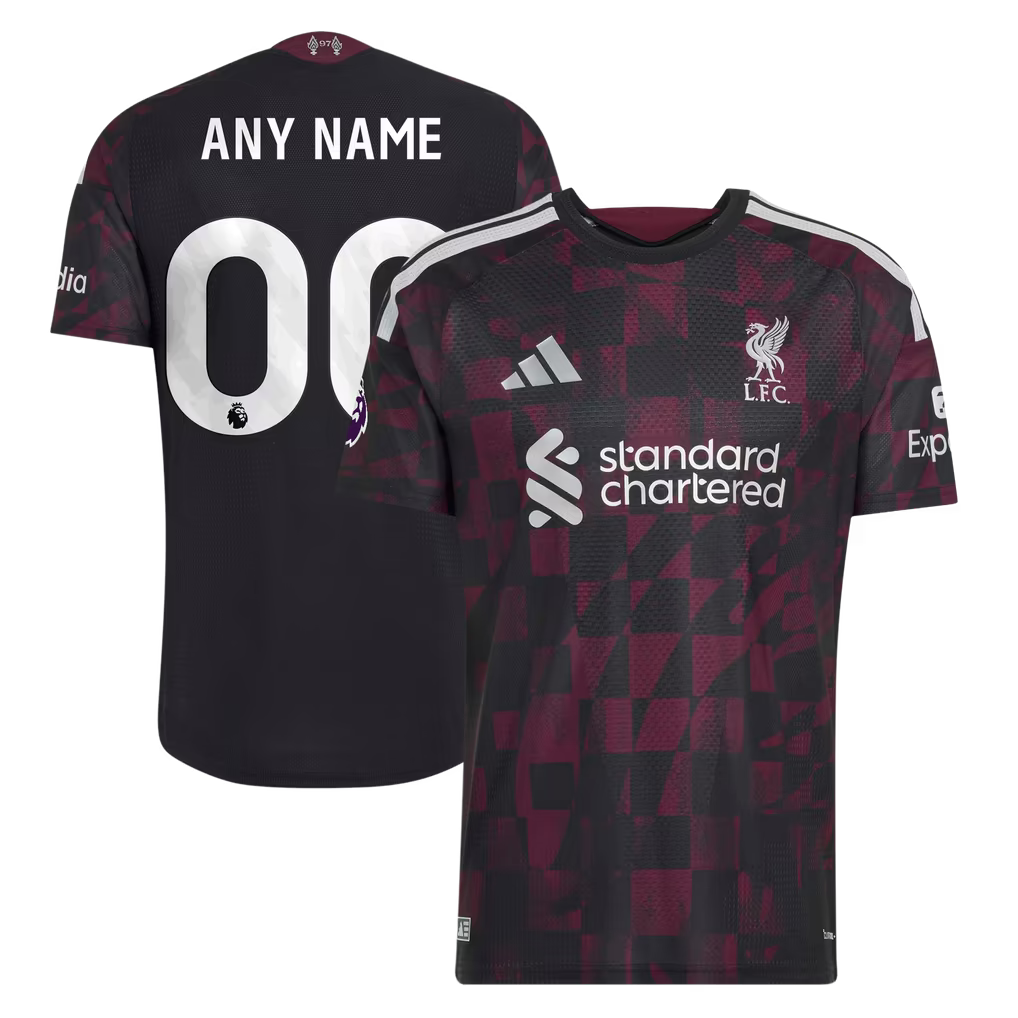 Liverpool Soccer Intl 2026/27 Third On-Field Authentic Custom Jersey - Black