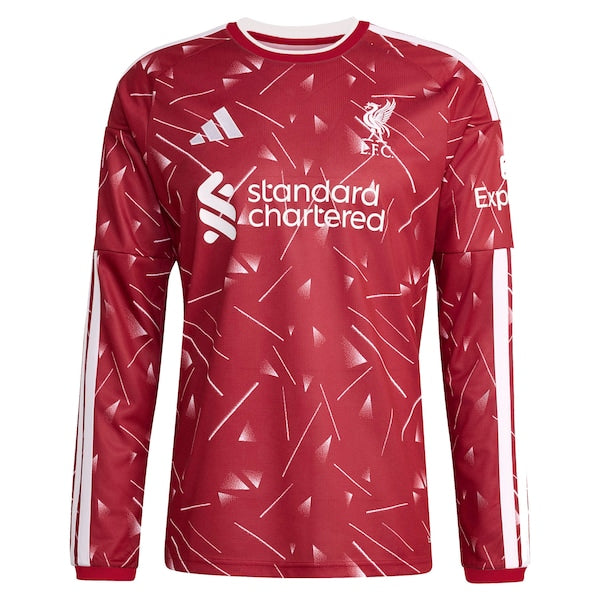 Soccer Intl Liverpool 2026/27 Home Replica Custom Long Sleeve Jersey Red
