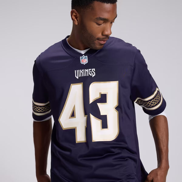 Andrew Van Ginkel Minnesota Vikings Soccer Intl 2026 Rivalries Collection Game Jersey - Purple