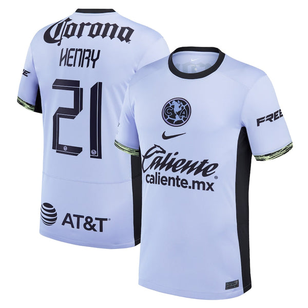 Henry Martin Club America  2023/24 Third Stadium  Player Jersey – Purple