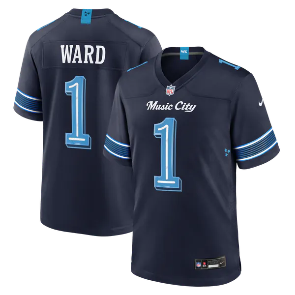 Cameron Ward Tennessee Titans Soccer Intl 2026 Rivalries Collection Game Jersey - Navy
