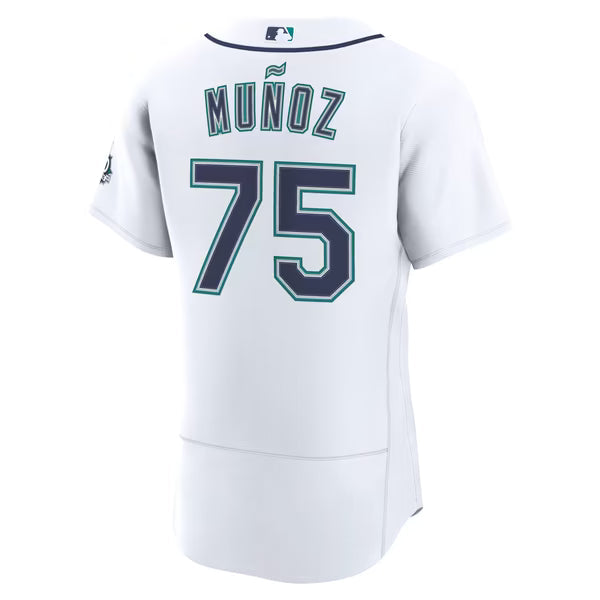 Andres Munoz Seattle Mariners Soccer Intl Home 50th Season Authentic Jersey - White