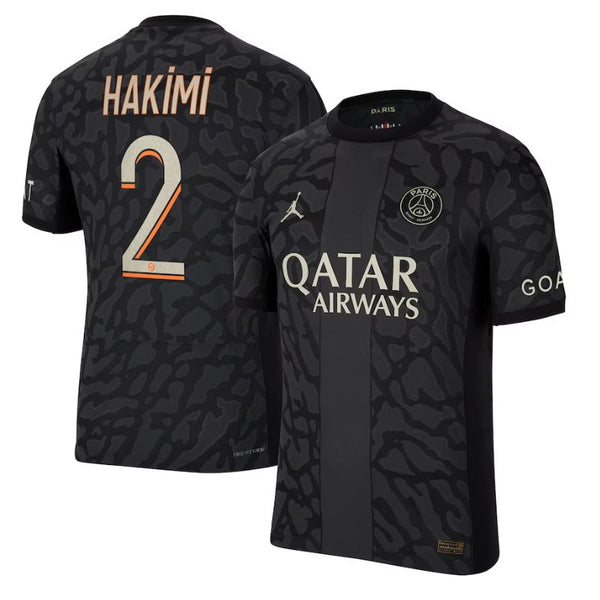 Achraf Hakimi Paris Saint-Germain  2023/24 Third Player Jersey - Anthracite