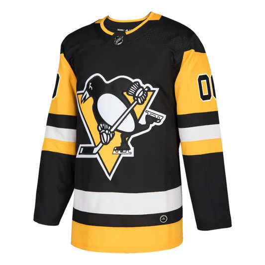 Pittsburgh Penguins Team 2022 Custom Jersey Pro Official- Black - Jersey Teams World
