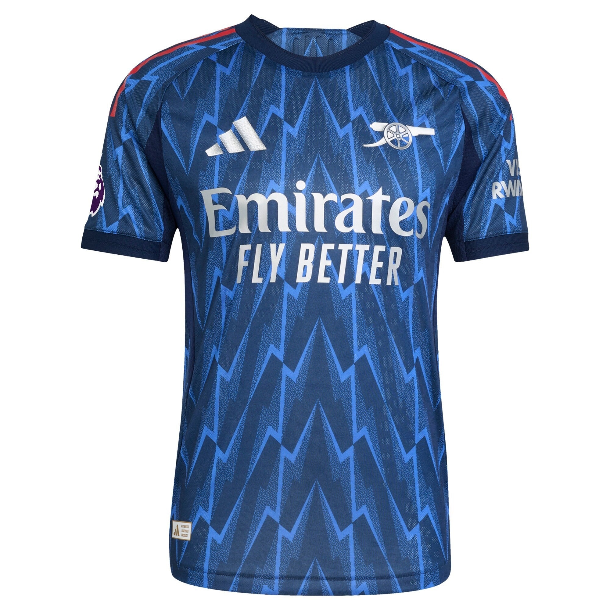 Arsenal adidas 2025/26 Away Custom Soccer Shirt - Blue