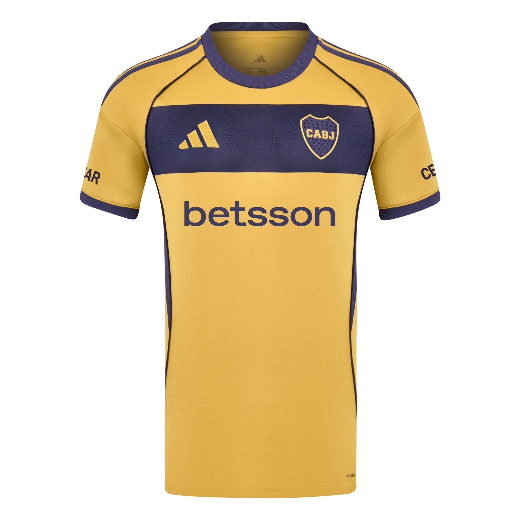 Boca Juniors adidas 2025/26 Away Custom Soccer Shirt - Yellow