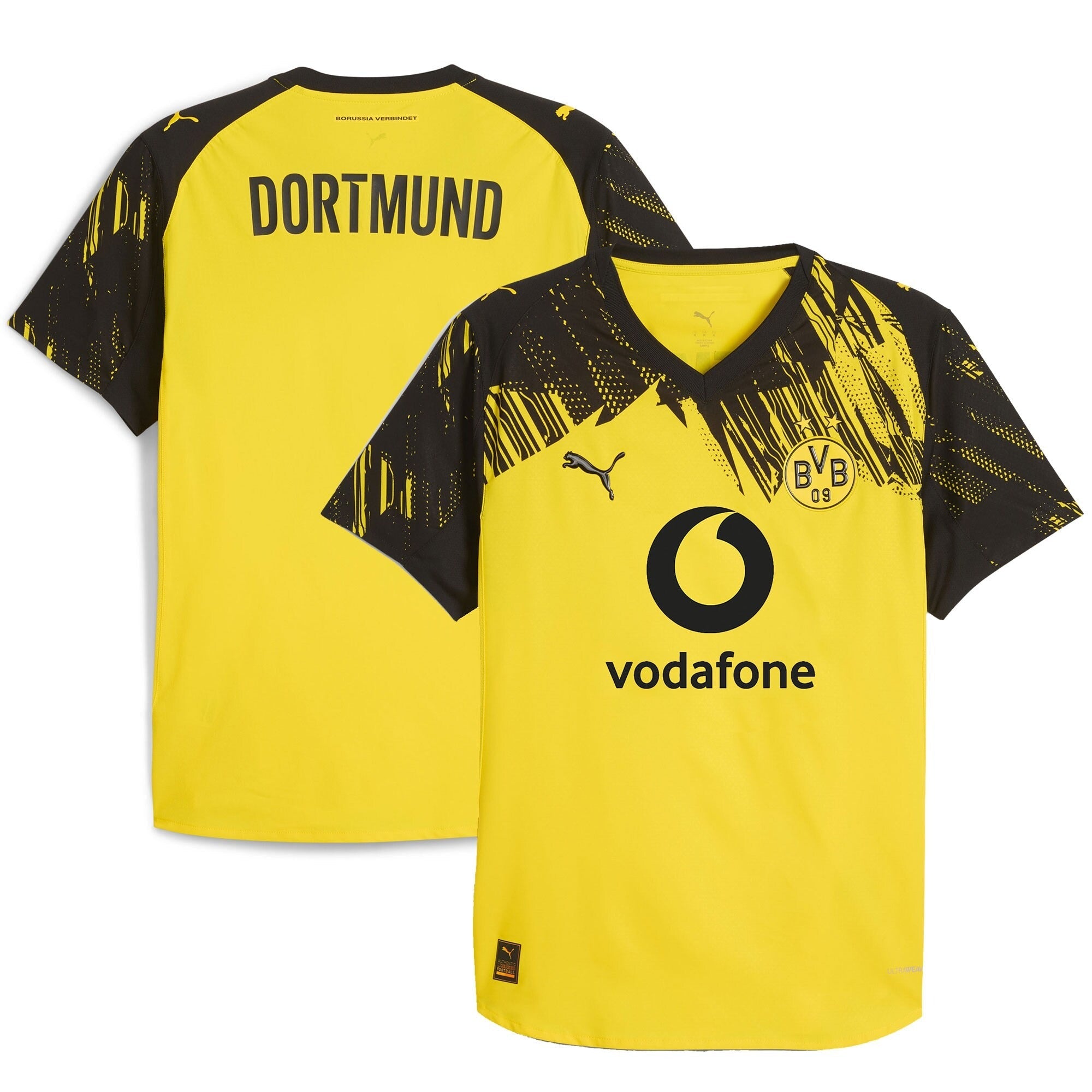 Borussia Dortmund Puma 2025/26 Customized Soccer Shirt - Yellow
