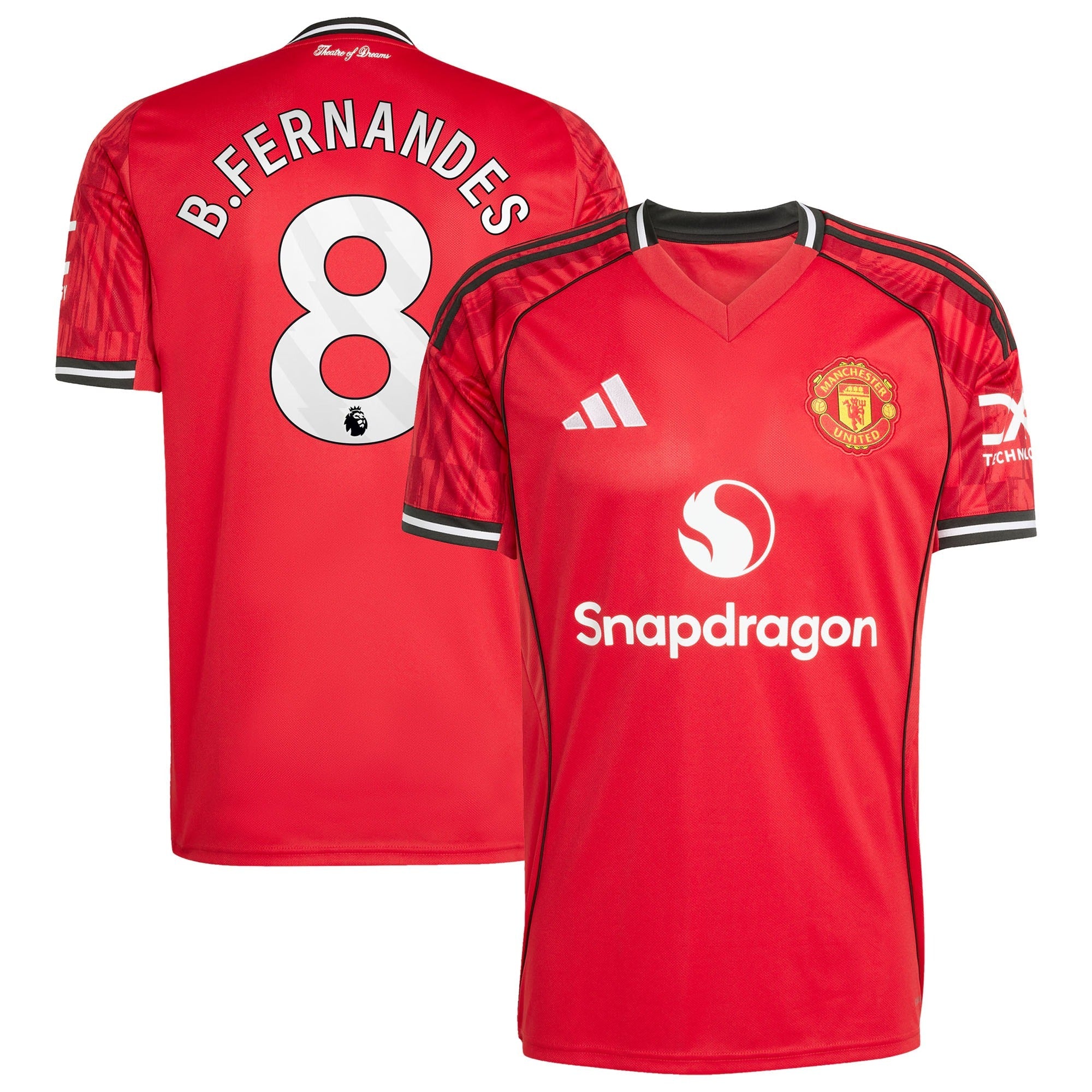 Bruno Fernandes Manchester United adidas Home 2025/26 Player Soccer Shirt - Red