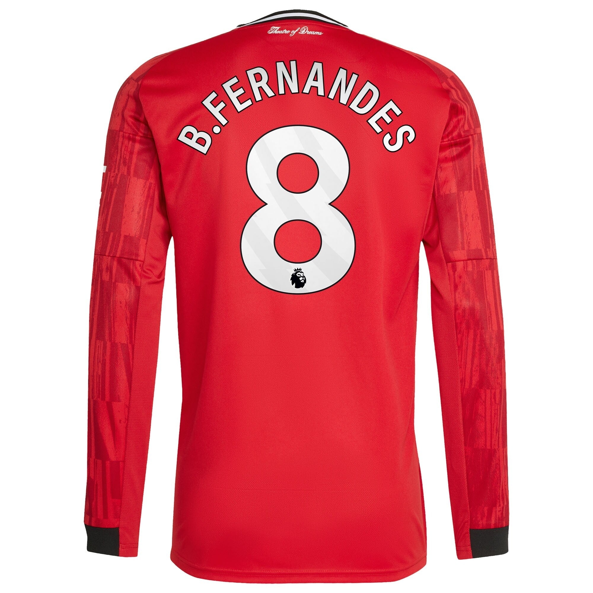 Bruno Fernandes Manchester United adidas Home 2025/26 Player Long Sleeve Soccer Shirt - Red