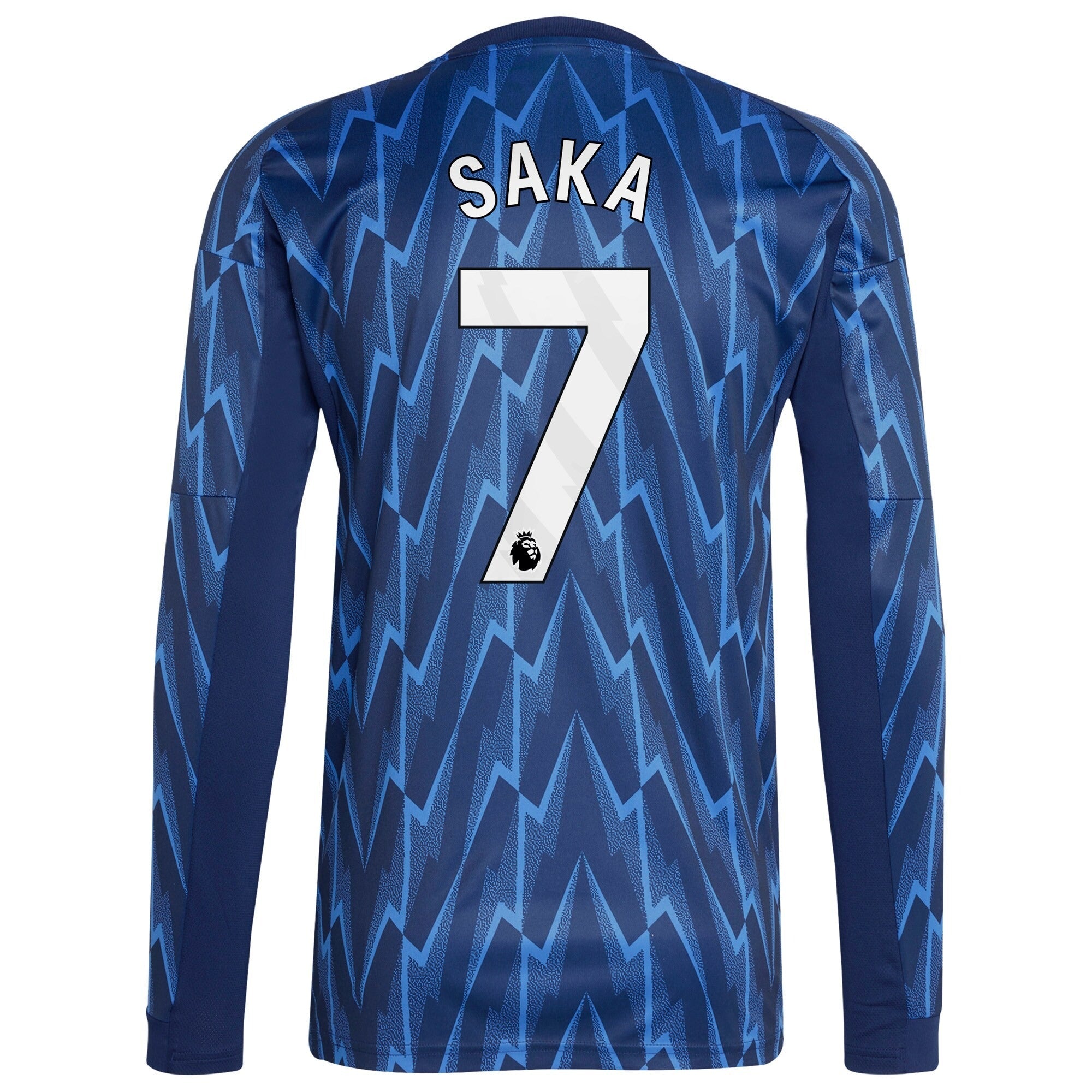 Bukayo Saka Arsenal adidas 2025/26 Away Long Sleeve Player Soccer Shirt - Blue