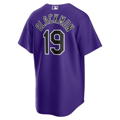 Charlie Blackmon Colorado Rockies Alternate Player Name Shirt - Purple