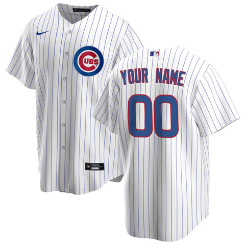 Chicago Cubs Home Custom Shirt - White
