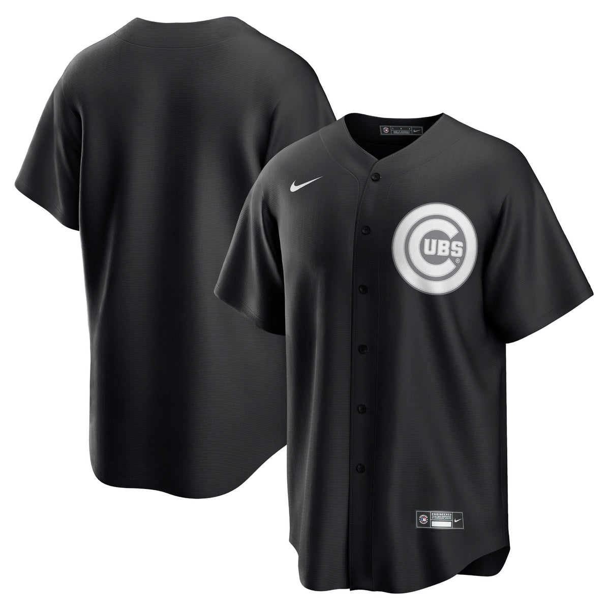 Chicago Cubs Official Custom Shirt - Black/White