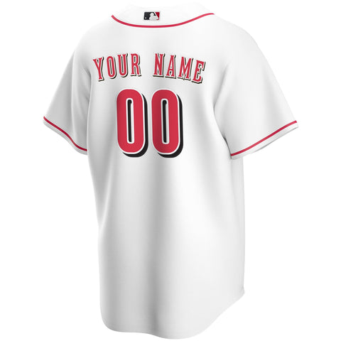 Cincinnati Reds Home Custom Shirt - White